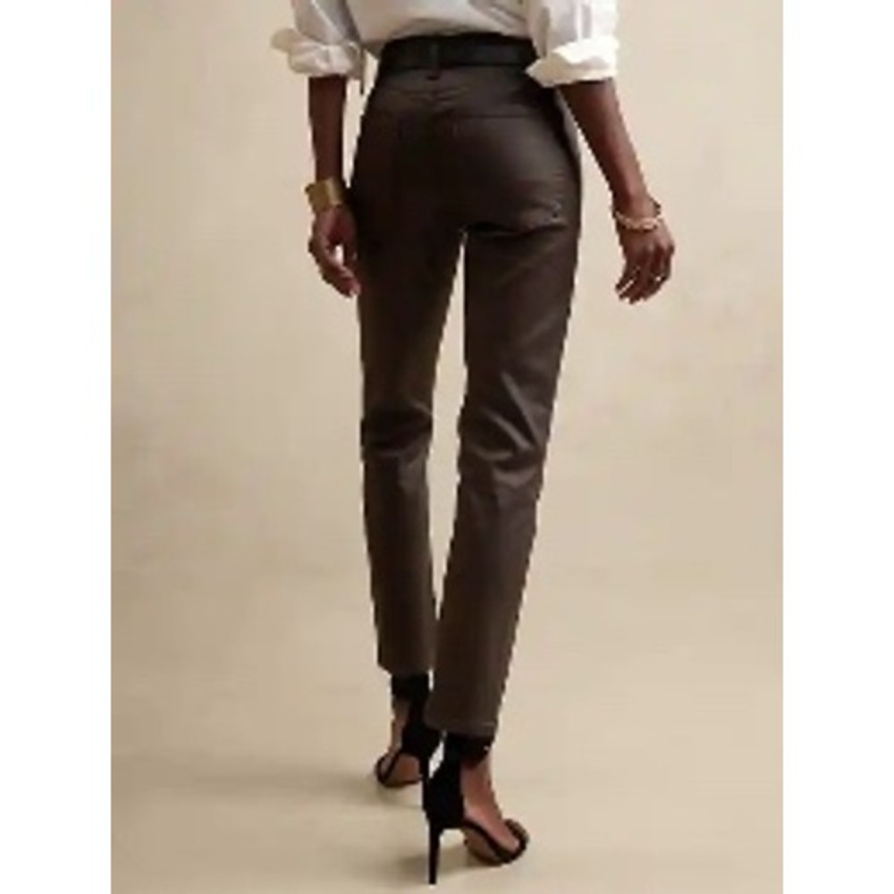 Banana Republic Womens Mid-Rise Bootcut Coated Jeans Brown‎ | 25/0